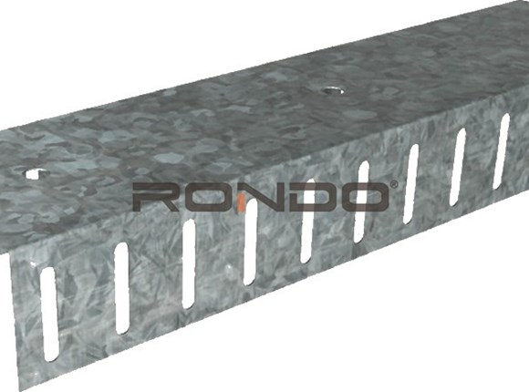 rondo 92mm x 3000mm 0.70bmt slotted deflection head track