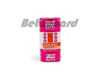 pink batts r3.5 1160mm x 580mm x 175mm 6.73m² ceiling insulation - 10 pack