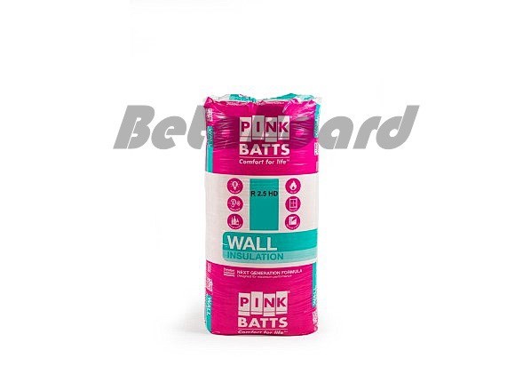 pink batts hd r2.5 1160mm x 580mm x 90mm 8.1m² insulation - 12 pack