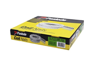 paslode 15° coil nails 45x2.5 ring hdg x 1800 b25135